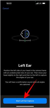 用于个性化空间音频的左耳捕捉