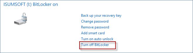 关闭 BitLocker