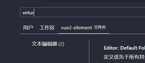  vetur 无法在 .vscode 的 settings.json 中进行配置吗？