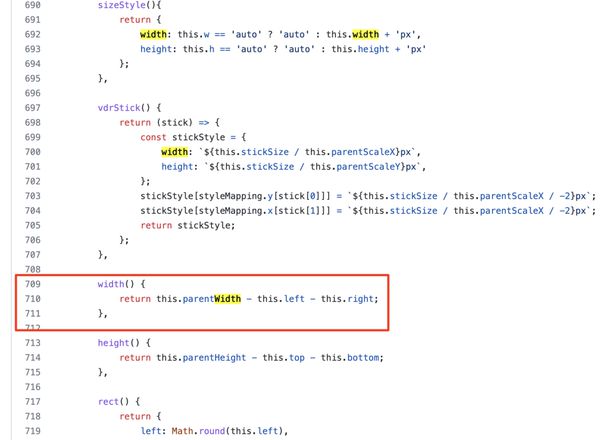 vue 拖拽缩放组件VueDragResize如何动态设置w、h属性