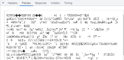 后端传回来的 base64 格式图片为什么在 preview 里面是乱码？