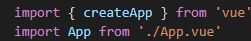 在vite中引入vue，createApp无效