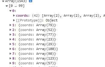 geoJSON LineString中coordinates的数据是坐标吗？