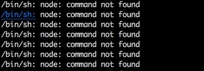 linux node编写shell脚本报错