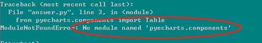 pyecharts为什么会报 No module named 'pyecharts.components'的错误？