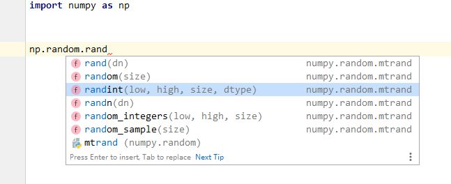 pycharm 提示和文档