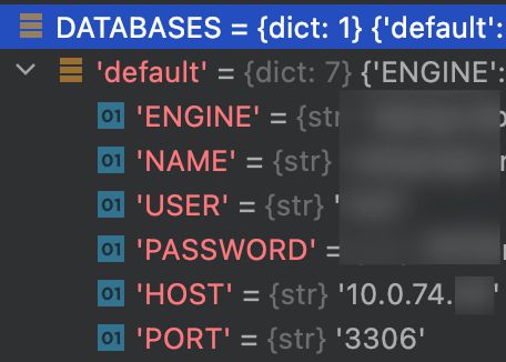 django.db.utils.OperationalError  未知的连接地址如何寻源？