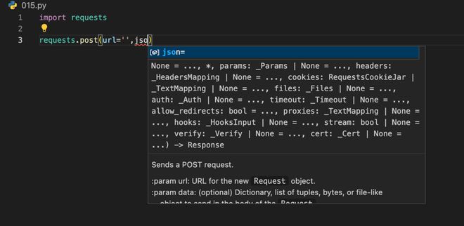 vscode 是如何智能提示 kwargs 中的参数的？