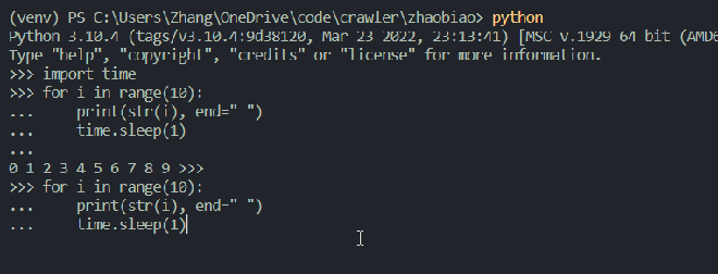 vscode中python运行时循环结束才在终端显示print的内容？