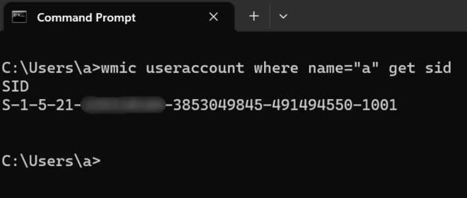 如何在Windows11中查找任何用户的SID