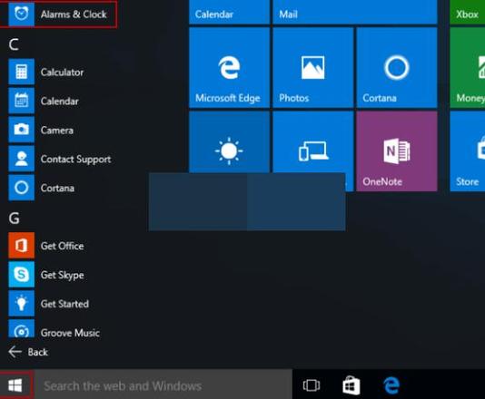 Windows10如何不用软件设置闹钟？