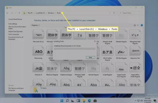 Windows11字体安装教程，如何添加和使用字体