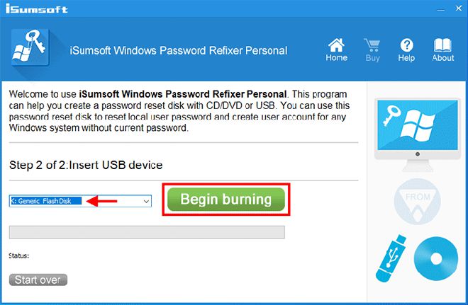 如何创建用于Windows密码重置的可启动USB