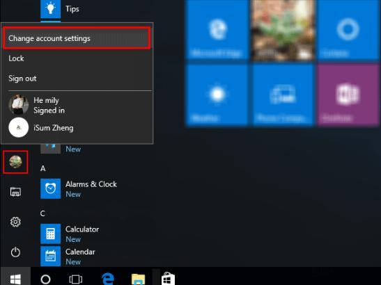 如何更改Windows10的用户帐户名