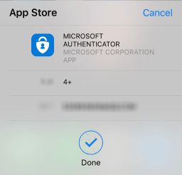 从 App Store 下载 Microsoft Authenticator 应用