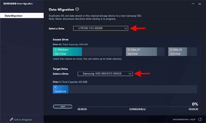 在Win10中将HDD克隆到Samsung 860 Evo SSD的2种方法