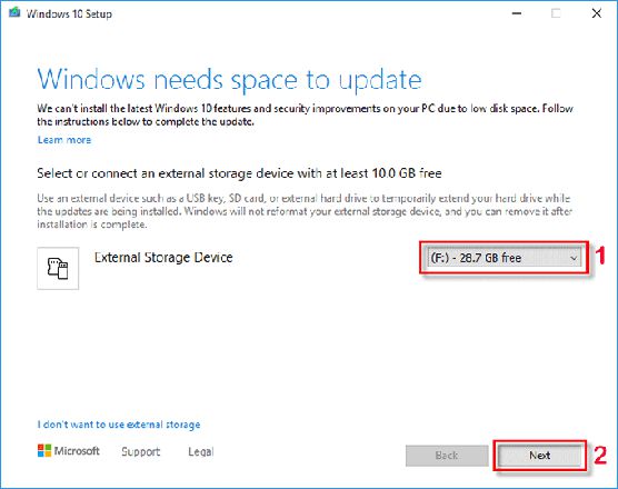 Windows10更新磁盘空间不足，5种修复方法