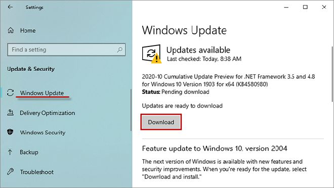更新 Windows 10