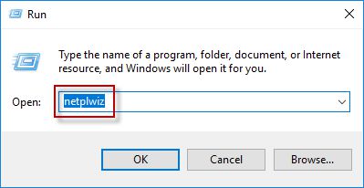 在运行中输入netplwiz