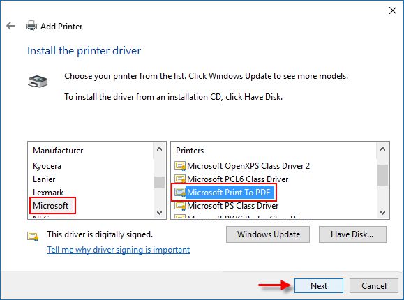 如何在Windows10上启用并激活Microsoft Print to PDF