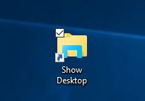 如何向Windows10任务栏添加“显示桌面”图标