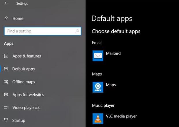如何更改Windows10中的默认应用程序和设置
