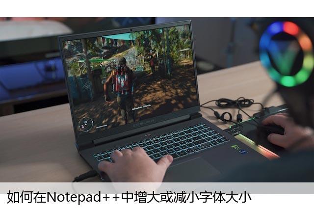 如何在Notepad++中增大或减小字体大小