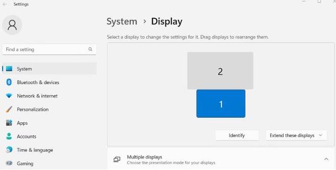 如何在Windows11中配置多个显示设备