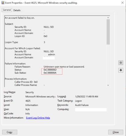 系统错误0xc000006d进不了系统，事件ID4625修复