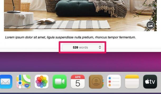如何在苹果电脑Pages文稿显示字数（MAC文档字数统计）