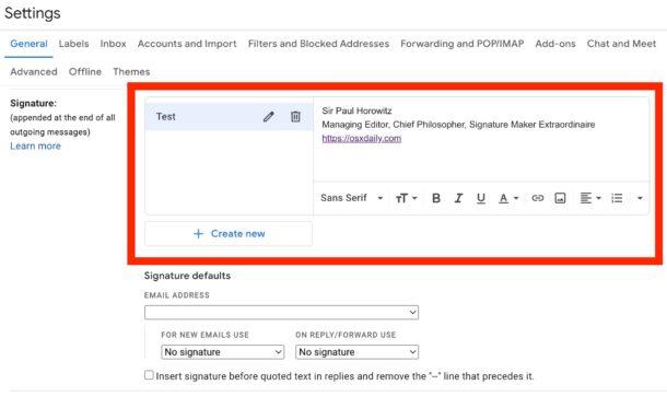 Gmail怎么在Web中添加好看的签名（1分钟教程）
