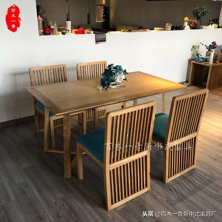 中式餐桌布置示意图（8款新中式餐桌椅设计搭配）