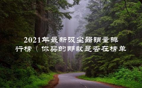 2021年最新吸尘器销量排行榜（你买的那款是否在榜单中？）