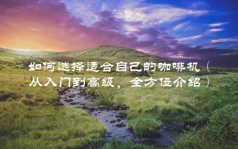 如何选择适合自己的咖啡机（从入门到高级，全方位介绍）