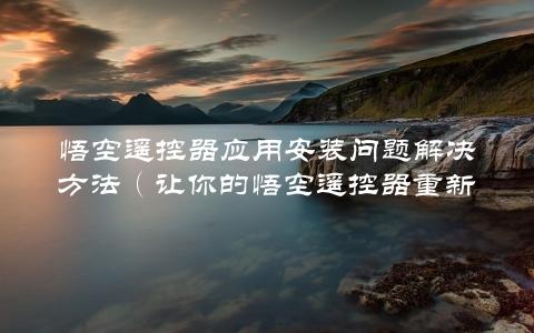 悟空遥控器应用安装问题解决方法（让你的悟空遥控器重新焕发生机）