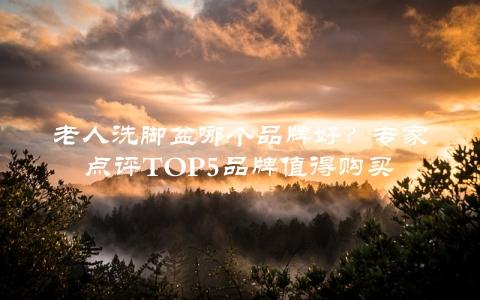 老人洗脚盆哪个品牌好？专家点评TOp5品牌值得购买