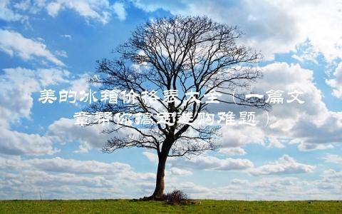 美的冰箱价格表大全（一篇文章帮你搞定选购难题）