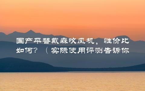 国产平替戴森吹风机，性价比如何？（实际使用评测告诉你答案）