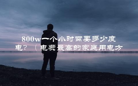 800w一个小时需要多少度电？（电费最高的家庭用电方式介绍）