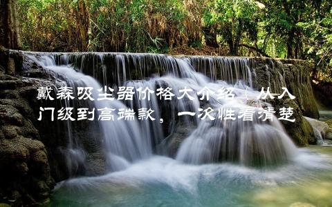 戴森吸尘器价格大介绍（从入门级到高端款，一次性看清楚）