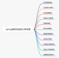 一篇文章带你了解spring事务失效的多种场景