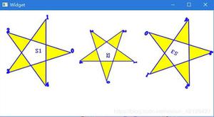 Qt5.9画五角星的方法