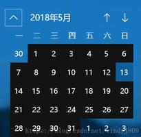 C语言实现按月显示的日历