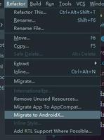 Android Studio 实现将support库改成Androidx