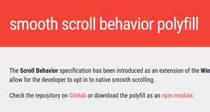 smoothscroll.js 页面平滑滚动插件