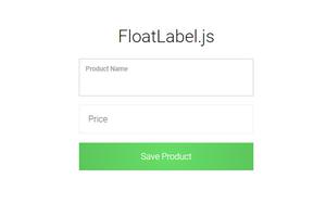 Floatlable.js 输入时动画浮动显示 placeholder 提示文本