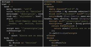 CoffeeKup 将 CoffeeScript 转换为 HTML 代码
