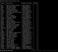 mysql数据库中字符集乱码问题原因及解决