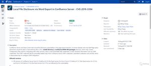 Confluence Local File Disclosure Vulnerability Analysis (CVE-2019-3394)