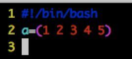 shell脚本报错，如下所示，只有一句数组赋值为什么会错呢？。。。
